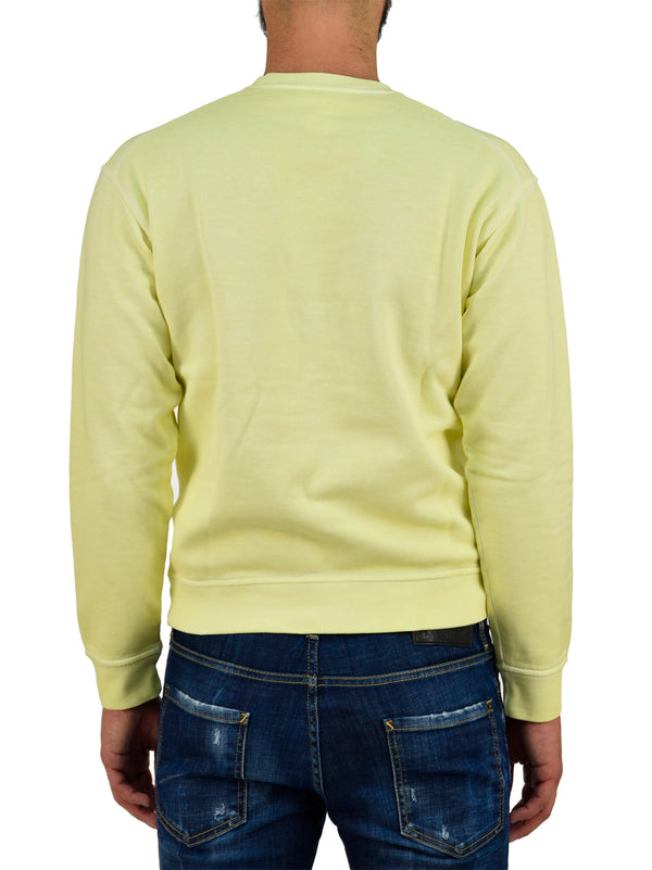 Dsquared2 Yellow Men's Cotton Sweatshirt Logo Mod.S74GU0266S25042169