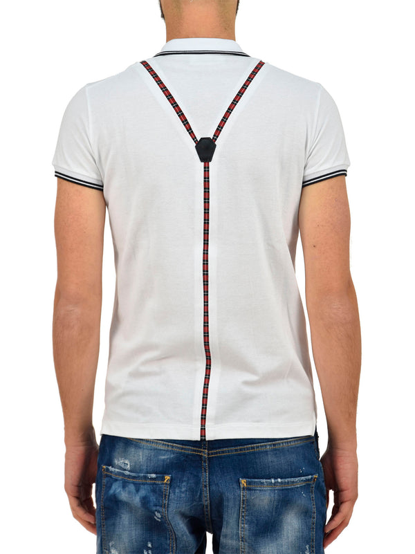 Dsquared2 T-shirt Polo Bianca Uomo Mod. S71GD0463 S23033 100