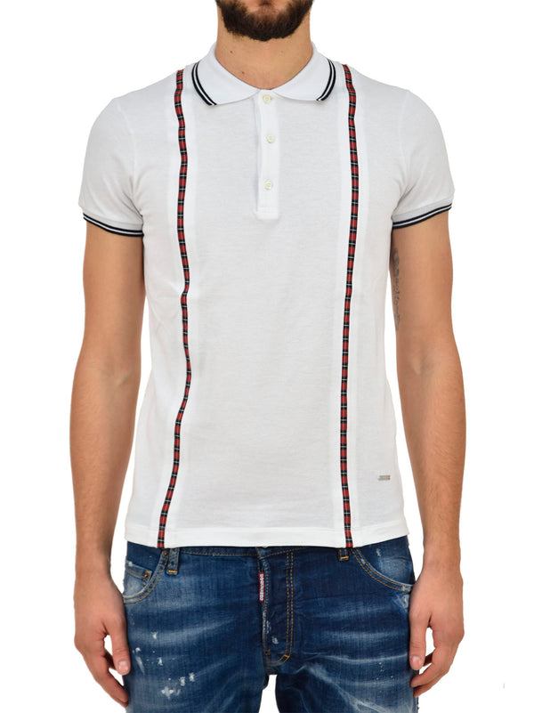 Dsquared2 Men's White Polo T-shirt Mod. S71GD0463 S23033 100