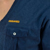 Dsquared2 T-Shirt Blu Uomo Logo Mod.S74GC0842S20696477