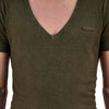 Dsquared2 T-Shirt Verde Uomo Targhetta Mod.S74GC0669S21780692