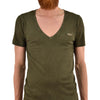 Dsquared2 T-Shirt Verde Uomo Targhetta Mod.S74GC0669S21780692