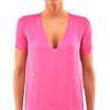 Dsquared2 Pink T-Shirt Women's Silk Chain Pendants Mod.S72NC0403S39499053