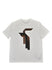 Neil Barrett T-shirt Bianca Uomo Cotone Stampa Gommata Mod.BJT182GE576S03