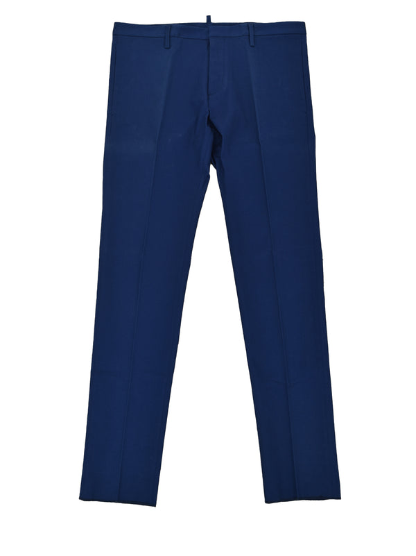 Dsquared2 Blue Men's Trousers Cotton Buttons Mod.S74KA0630S39021477