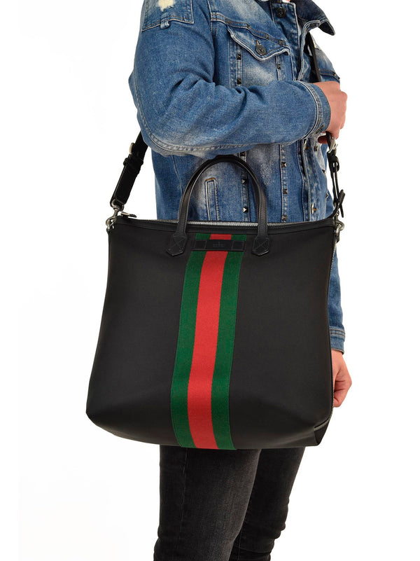 Gucci Borsello Tote Nero Uomo Technocanvas Cerniera Mod. 619751 KWT7N 1060