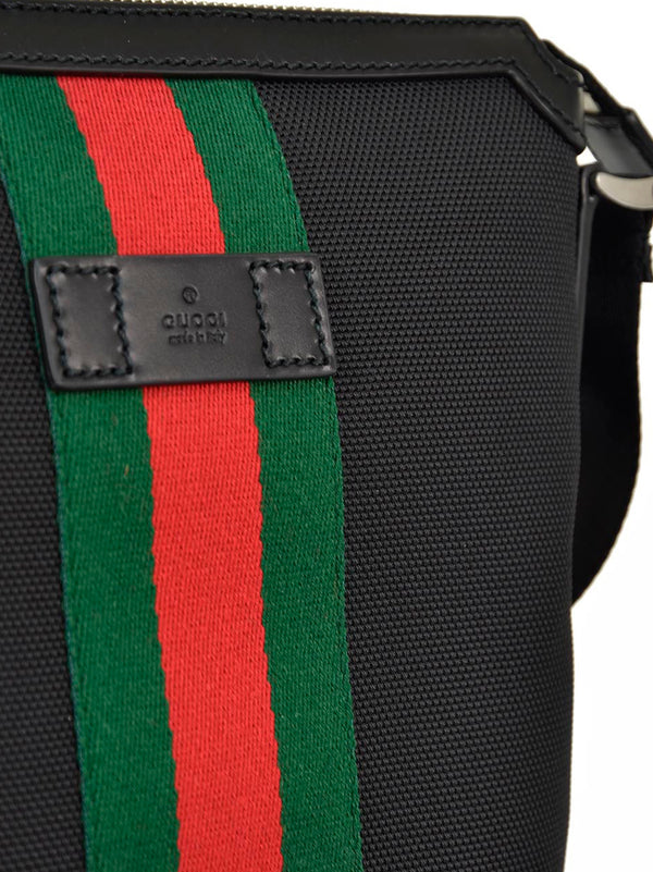 Gucci Borsello Messenger Nero Uomo Technocanvas Cerniera Mod. 631195 KWT7N