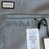 Gucci Unisex Gray Shawl with Logo Wool and Silk Mod. 387563 3G646 1700 