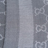 Gucci Unisex Shawl Gray and White Logo Wool and Silk Mod. 281942 3G704 1962 