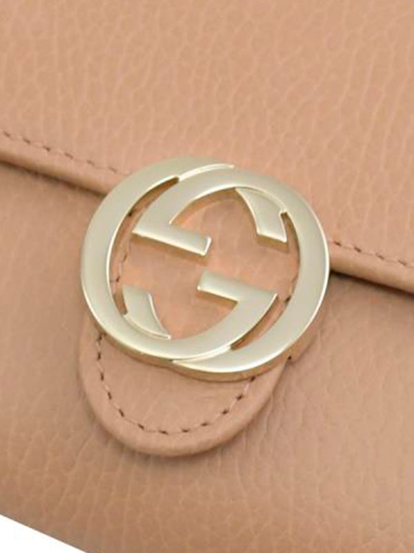 Gucci Beige Wallet Women Leather Dollar Calf Logo Mod. 615524 CAO0G 2754 