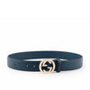 Gucci Blue Belt Women's Leather Moon Mod. 546386 AP00G 4134 