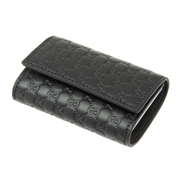Gucci Keyring Black Men's Leather Microguccissima Mod. 150402 BMJ1G 1000 