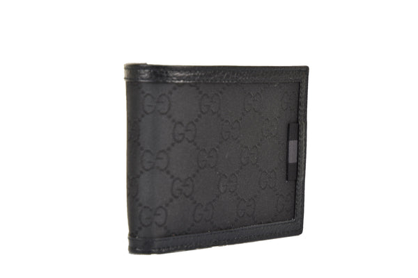 Gucci Bifold Wallet Black Men GG Canvas Fabric Mod. 260987 G1XWN 8615 