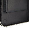 Gucci Wallet Black Men's Leather Microguccissima Zippers Mod. 449246 BMJ1N 1000 