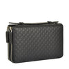 Gucci Portafogli Nero Uomo Pelle Microguccissima Cerniere Mod. 449246 BMJ1N 1000