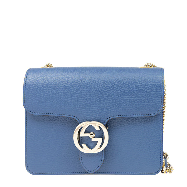 Gucci Blue Handbag Women's Leather Dollar Calf Logo Mod. 510304 CAO0G 4231 