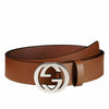 Gucci Brown Belt Man Leather Saddlery Mod. 546389 BGH0N 2535 