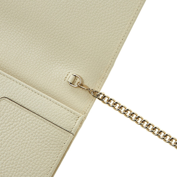 Gucci Soho Handbag White Women's Leather Cellarius Mod. 598211 A7M0G 9522 