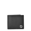 Gucci Bifold Wallet Black and Yellow Men's Leather Dollar Calf Mod. 610464 CAO2N 1041 