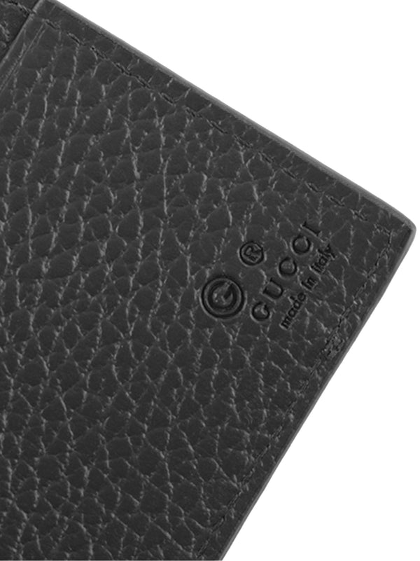 Gucci Bifold Wallet Black and Yellow Men's Leather Dollar Calf Mod. 610464 CAO2N 1041 