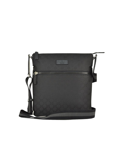 Gucci Men's Black Messenger Bag GG Canvas Fabric Mod. 449184 G1XHN 8615 