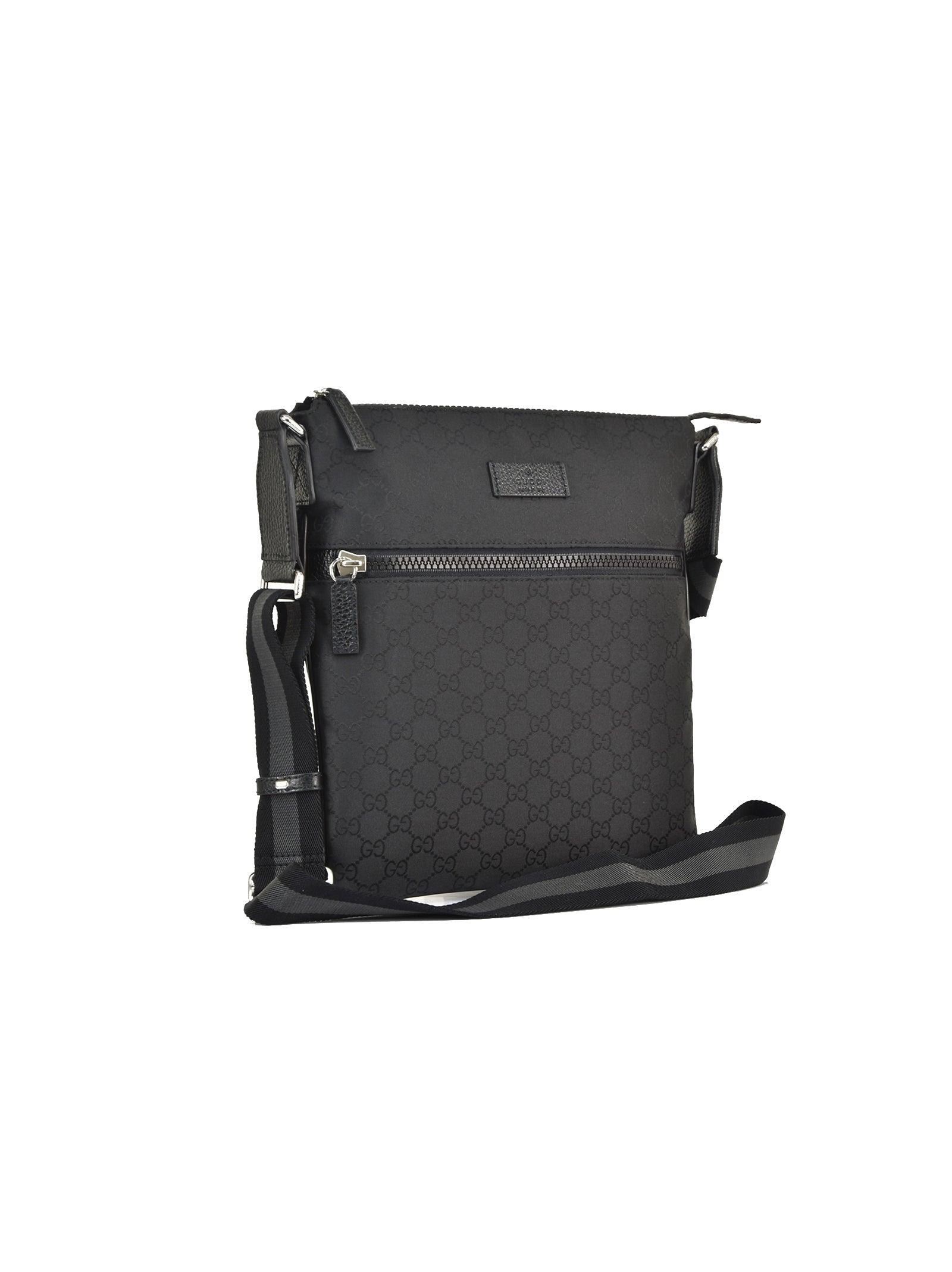 Gucci Men's Black Messenger Bag GG Canvas Fabric Mod. 449184 G1XHN 8615 