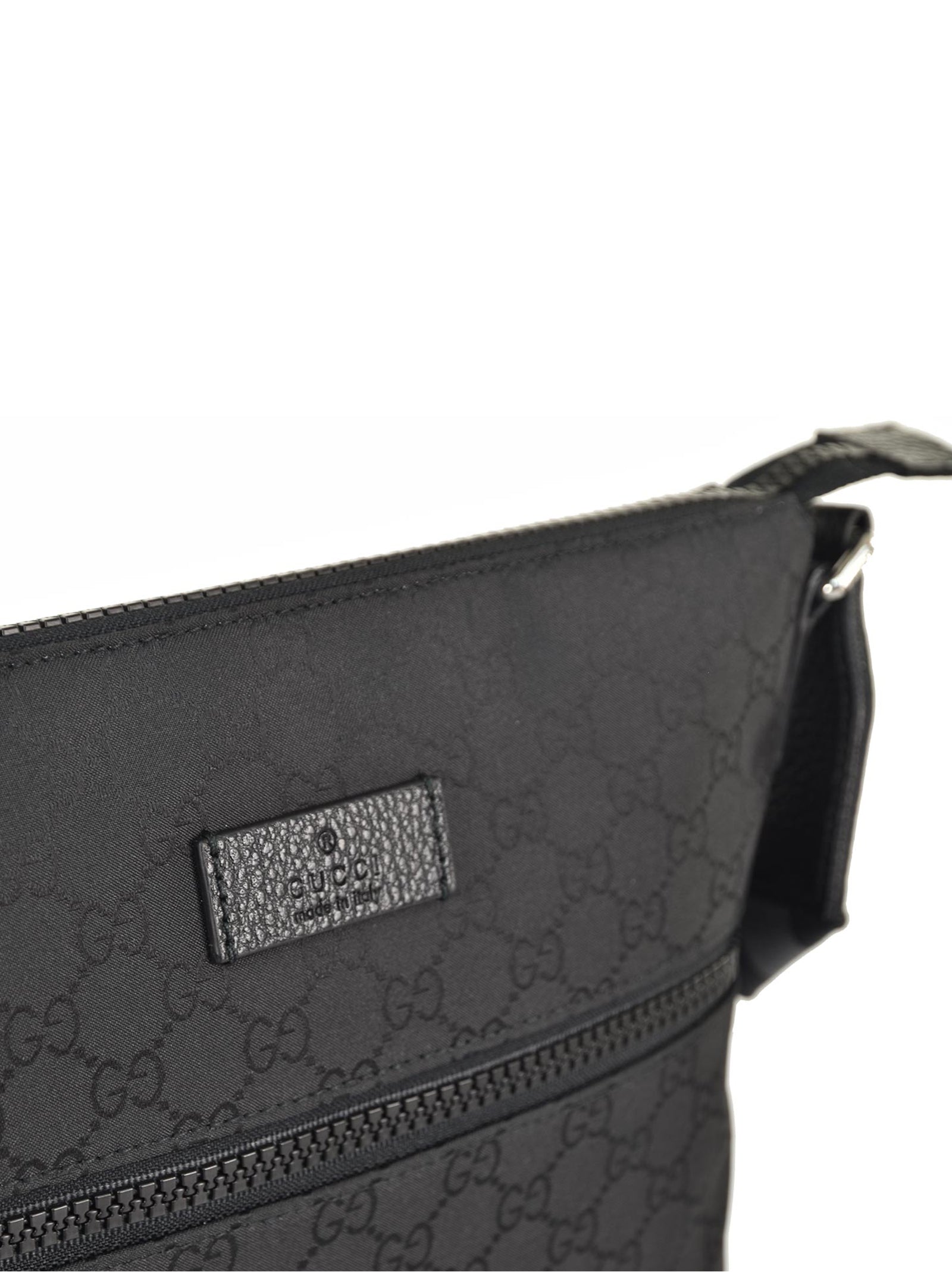 Gucci Men's Black Messenger Bag GG Canvas Fabric Mod. 449184 G1XHN 8615 