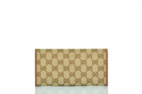 Gucci Horizontal Wallet Beige Woman Original GG Fabric Mod. 346058 KY9LG 8610 