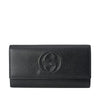 Gucci Portafogli Nero Donna Pelle Cellarius Logo Mod. 598206 A7MOG 1000