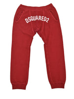 Dsquared2 Pantalone di Tuta Rosso Uomo Cotone Stampa Mod. S74KB0177S25030305