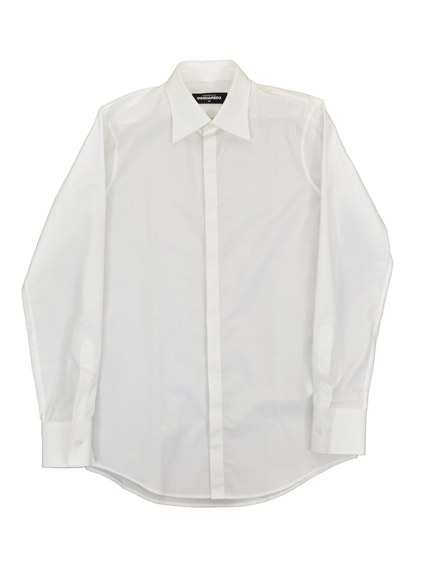 Dsquared2 Men's White Shirt Tailor Made Mod.S74DL0993S36275100