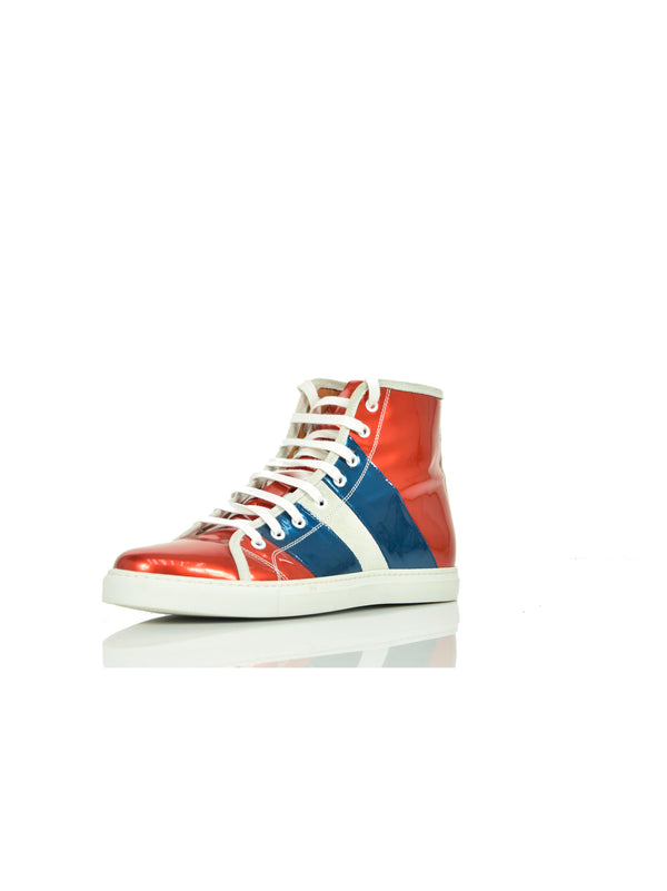 Marc Jacobs Sneakers Rossa e Blu in Pelle Mod. S87WS0041SX7336