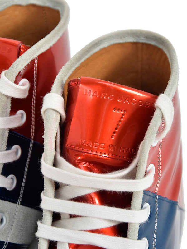 Marc Jacobs Sneakers Rossa e Blu in Pelle Mod. S87WS0041SX7336