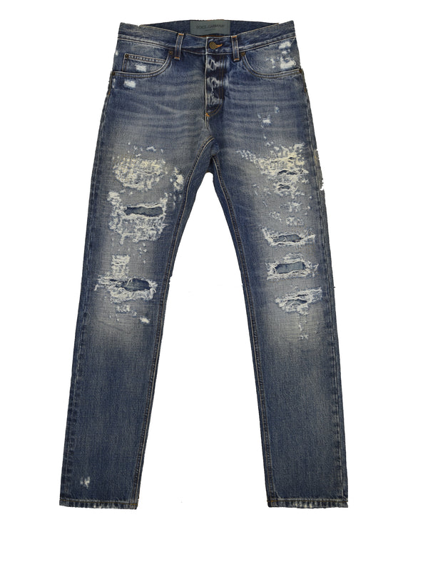 Dolce&Gabbana Classic Jean Blu Uomo Cotone Mod. G6LBCDG8S38S9001