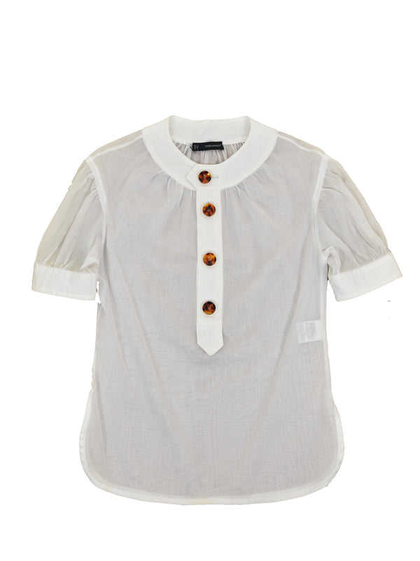 Dsquared2 Women's White Blouse Buttons Mod.S75DL0183S35278010