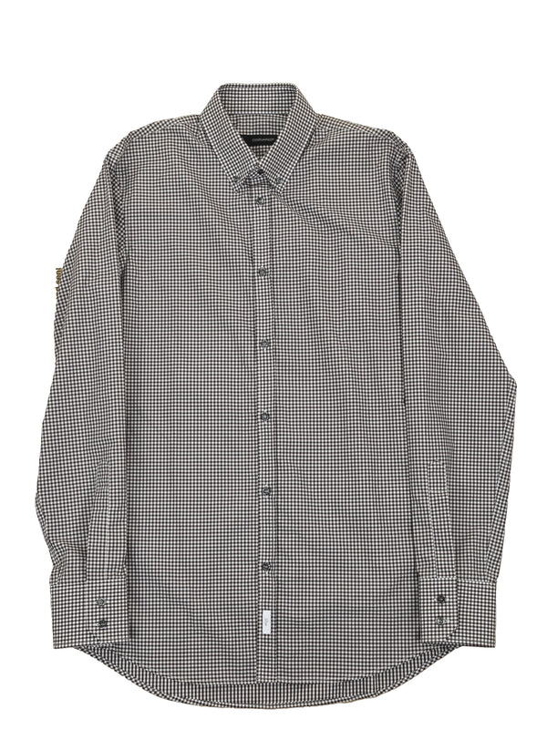 Dsquared2 Brown Checkered Men's Shirt Mod. S74DL0535S41785143