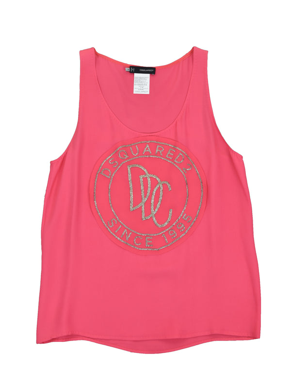 Dsquared2 Women's Pink Tank Top T-shirt Mod.S75NC0349S41339041