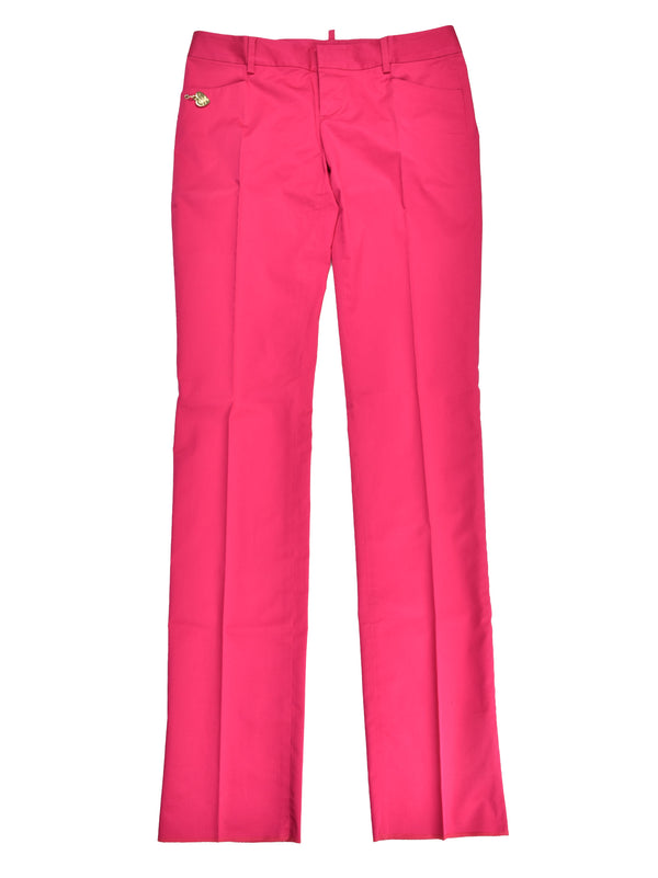 Dsquared2 Pantalone Fucsia Donna Cotone Bottoni Mod.Mod.S72KA0429S40221055