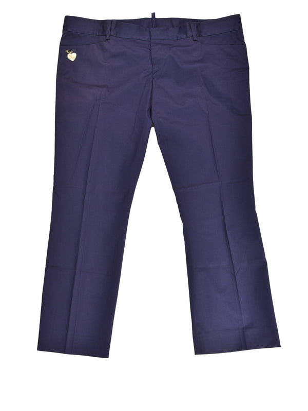 Dsquared2 Pantalone Corto Blu Donna Cotone Bottoni Mod. S72KA0428S40221082