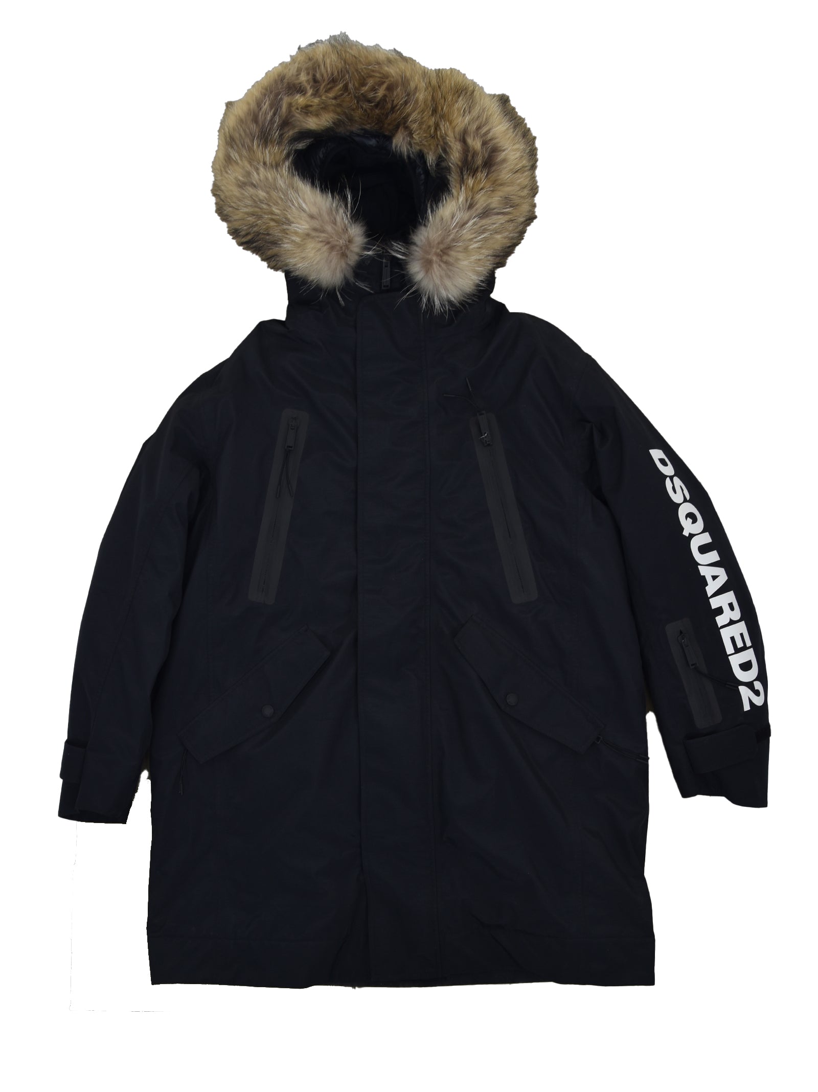 Dsquared parka fur best sale