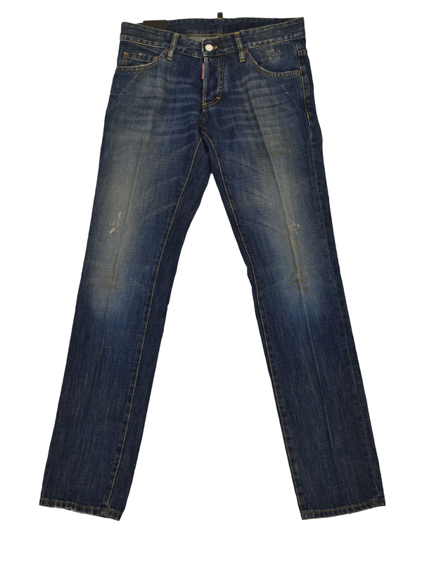 Dsquared2 Slim Jean Blue Man Cotton Buttons Mod.S74LA0490S30281470