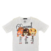 Dsquared2 Women's White T-Shirt Cotton Graphic Print Mod.S73GC0099S20696010