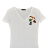 Dsquared2 T-Shirt Bianca Donna Cotone Logo Mod.S75GC0586S21441010