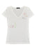 Dsquared2 T-Shirt Bianca Donna Cotone Stampa in Gomma Mod.S75GC0537S21441002