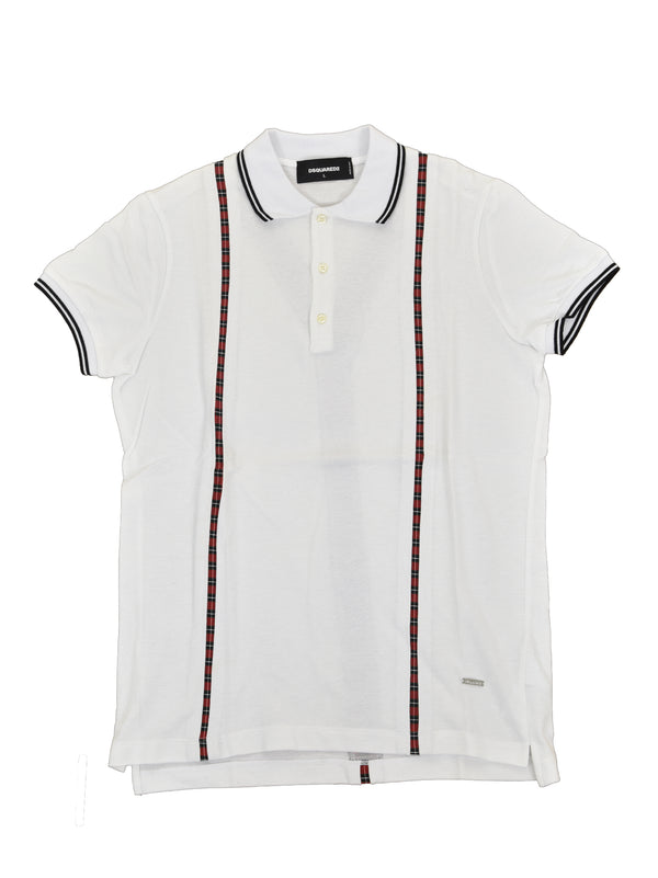 Dsquared2 T-shirt Polo Bianca Uomo Mod. S71GD0463 S23033 100