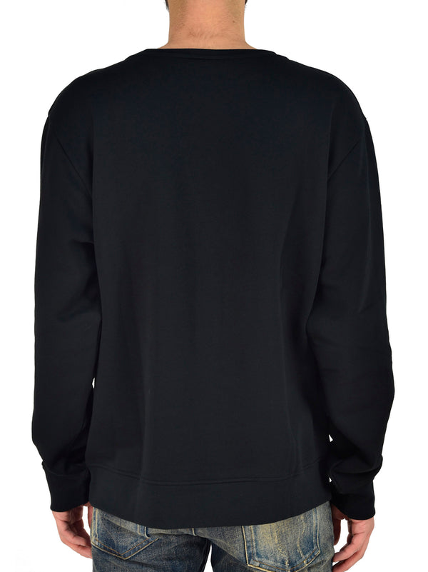 Marcelo Burlon Black Crewneck Sweatshirt for Men Cotton Mod.CMBA009S170680641088