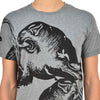 VALENTINO Men's Gray T-shirt Cotton Graphic Print Mod.MV0MG08F3MH080