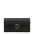 Gucci Wallet Black Women Leather Dollar Calf Logo Mod. 615524 CAO0G 001 1000 
