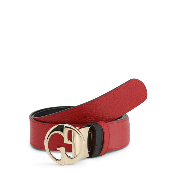 Gucci Cintura Reversibile Nera e Rossa Donna Pelle Dollar Calf Mod. 450000 CAO2G