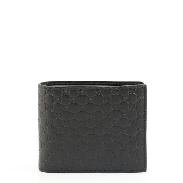 Gucci Bifold Wallet Black Men's Leather Microguccissima Mod. 260987 BMJ1N 1000 